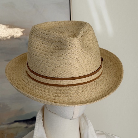 Biltmore 1917 Heritage Straw Fedora Size Large/Unisex Classic Style Summer - Picture 7 of 16